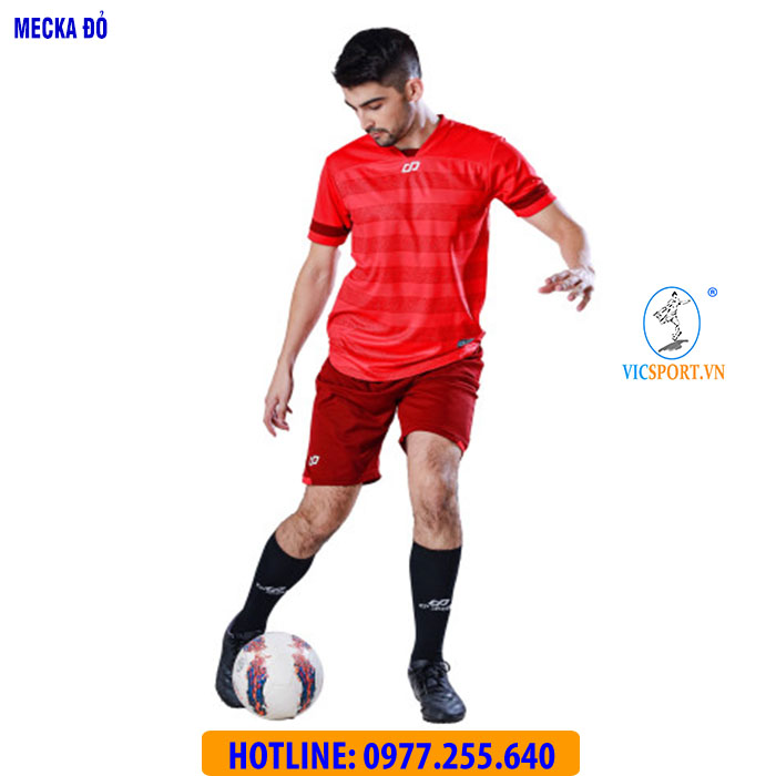 ÁO KHÔNG LOGO MECKA MÀU ĐỎ - Hình ảnh 6
