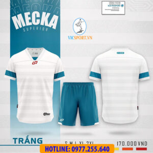 ÁO KHÔNG LOGO MECKA MÀU TRẮNG