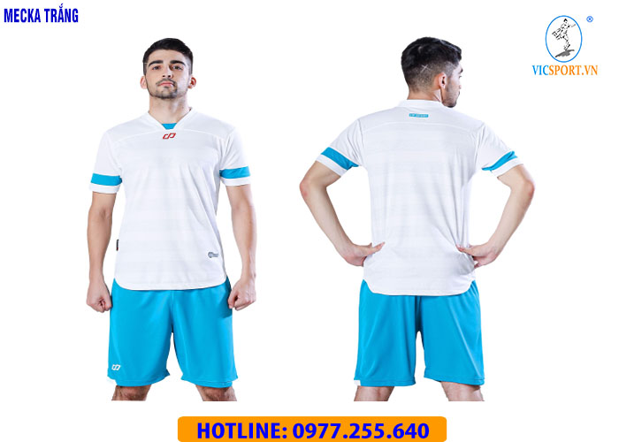 ÁO KHÔNG LOGO MECKA MÀU TRẮNG - Hình ảnh 5