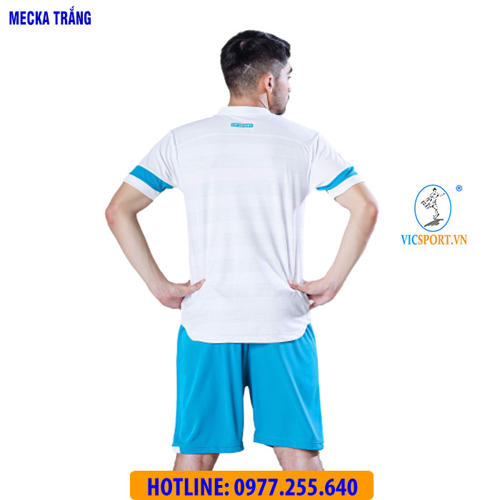 ÁO KHÔNG LOGO MECKA MÀU TRẮNG - Hình ảnh 4