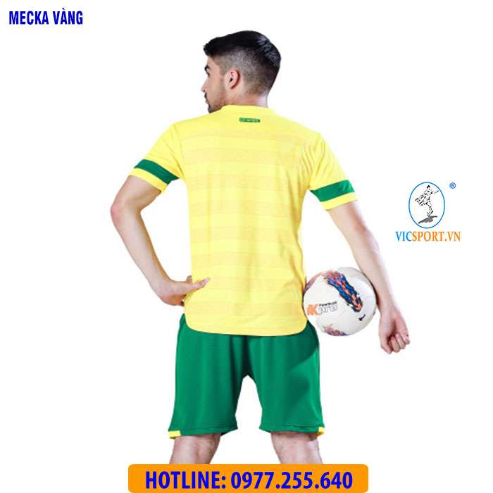 ÁO KHÔNG LOGO MECKA MÀU VÀNG - Hình ảnh 4