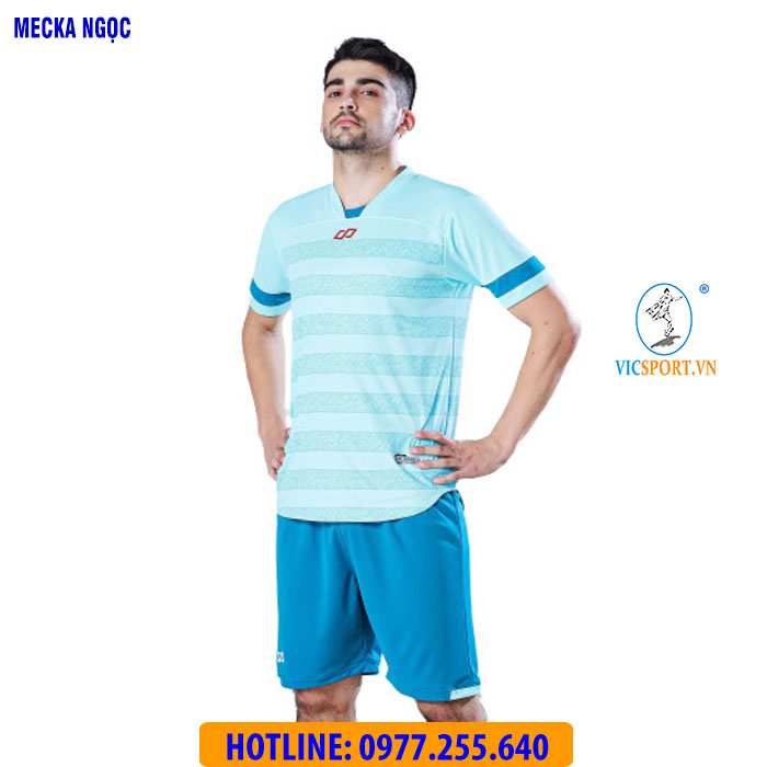 ÁO KHÔNG LOGO MECKA MÀU XANH NGỌC - Hình ảnh 8