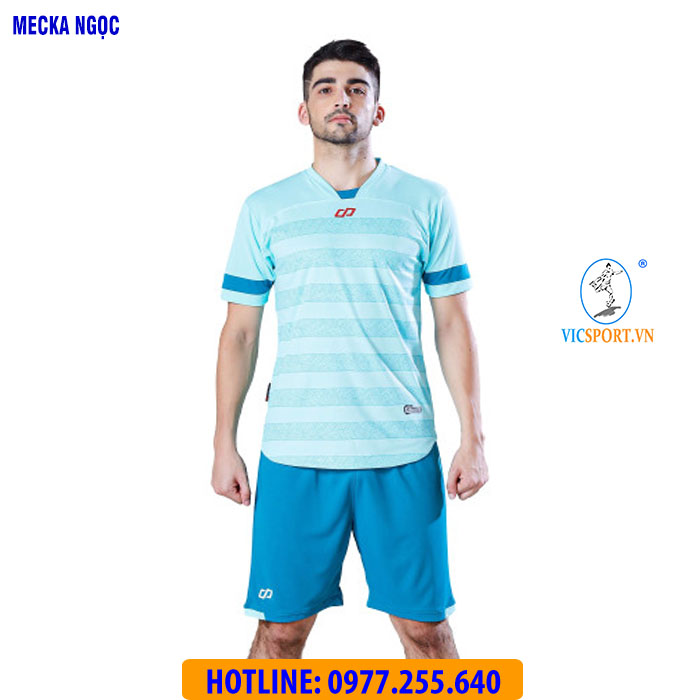 ÁO KHÔNG LOGO MECKA MÀU XANH NGỌC - Hình ảnh 7