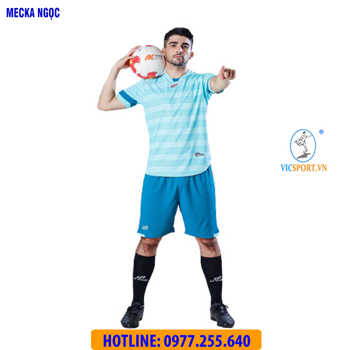 ÁO KHÔNG LOGO MECKA MÀU XANH NGỌC - Hình ảnh 6