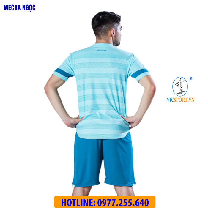 ÁO KHÔNG LOGO MECKA MÀU XANH NGỌC - Hình ảnh 4