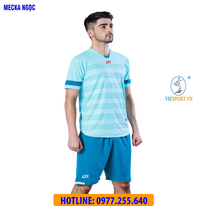 ÁO KHÔNG LOGO MECKA MÀU XANH NGỌC - Hình ảnh 9