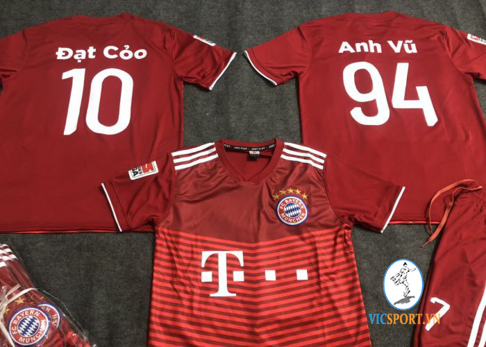 ÁO BAYERN ĐỎ SÂN NHÀ IN CHO KHÁCH - Hình ảnh 4