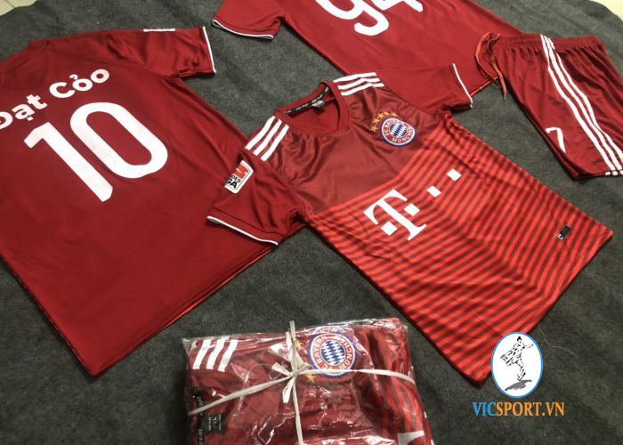 ÁO BAYERN ĐỎ SÂN NHÀ IN CHO KHÁCH - Hình ảnh 6