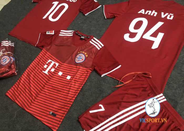 ÁO BAYERN ĐỎ SÂN NHÀ IN CHO KHÁCH - Hình ảnh 3