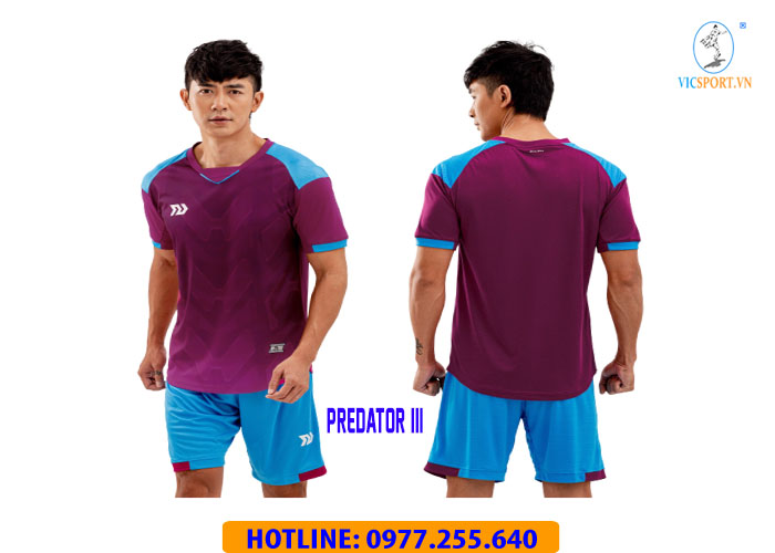 ÁO ĐÁ BANH PREDATOR III MÀU TÍM CẨM