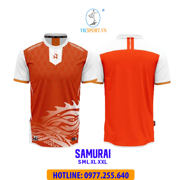 ÁO KHÔNG LOGO SAMURAI MÀU CAM
