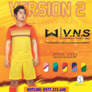 ÁO ĐÁ BANH VERSION 2 MÀU VÀNG