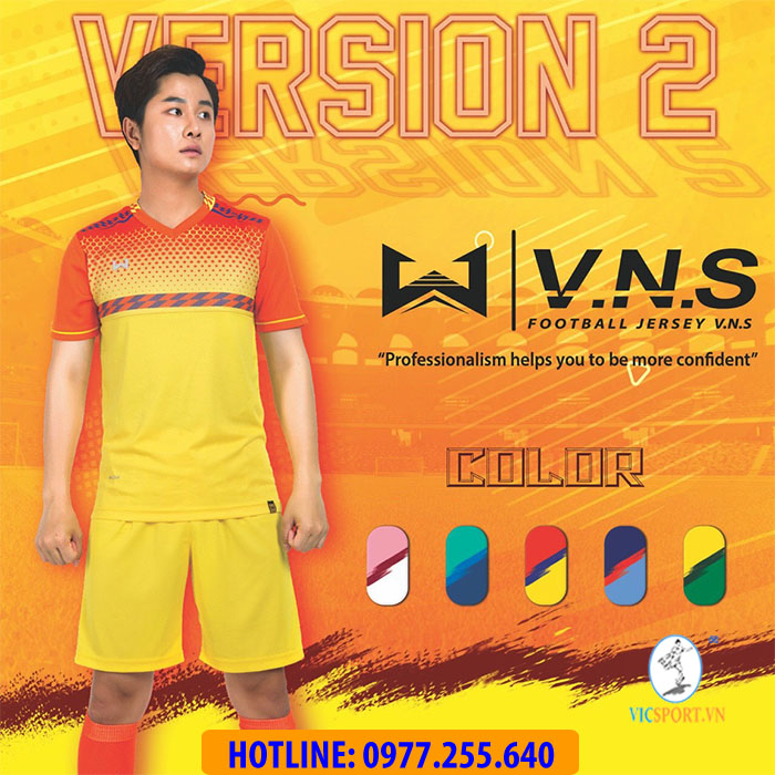 ÁO ĐÁ BANH VERSION 2 MÀU VÀNG