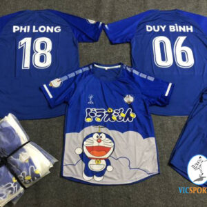 ÁO DORAEMON XANH IN CHO KHÁCH BÌNH DƯƠNG