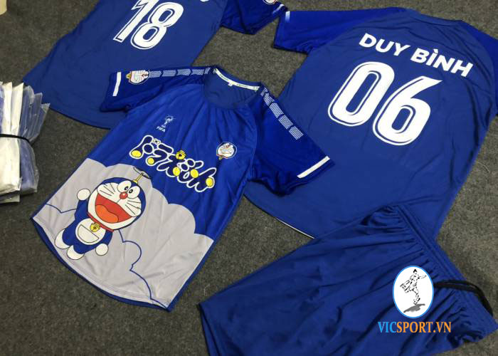 ÁO DORAEMON XANH IN CHO KHÁCH BÌNH DƯƠNG - Hình ảnh 4