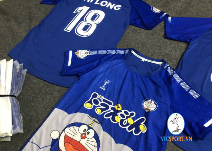 ÁO DORAEMON XANH IN CHO KHÁCH BÌNH DƯƠNG - Hình ảnh 2