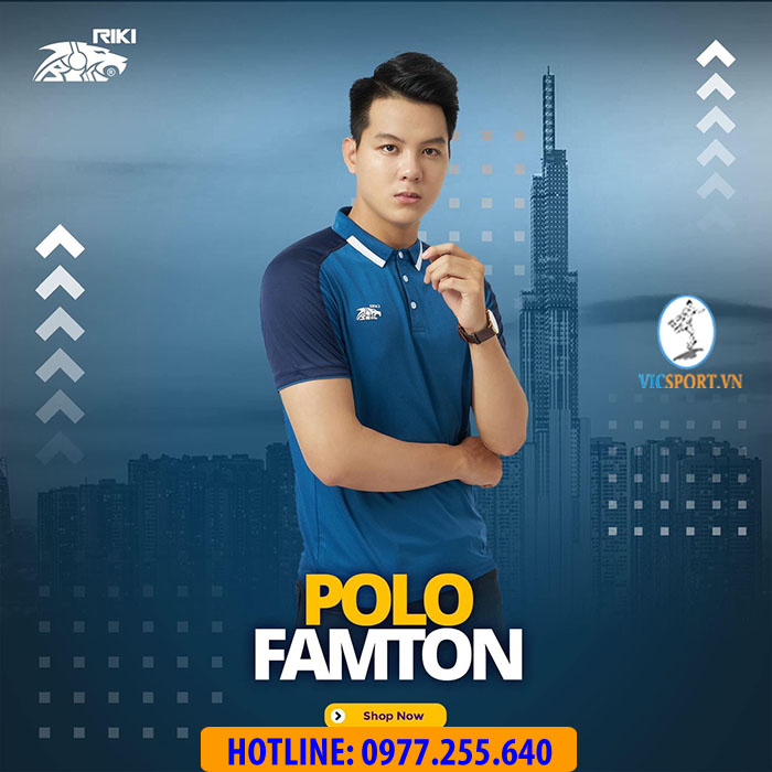 ÁO POLO FAMTOM MÀU XANH CỔ VỊT - Hình ảnh 7