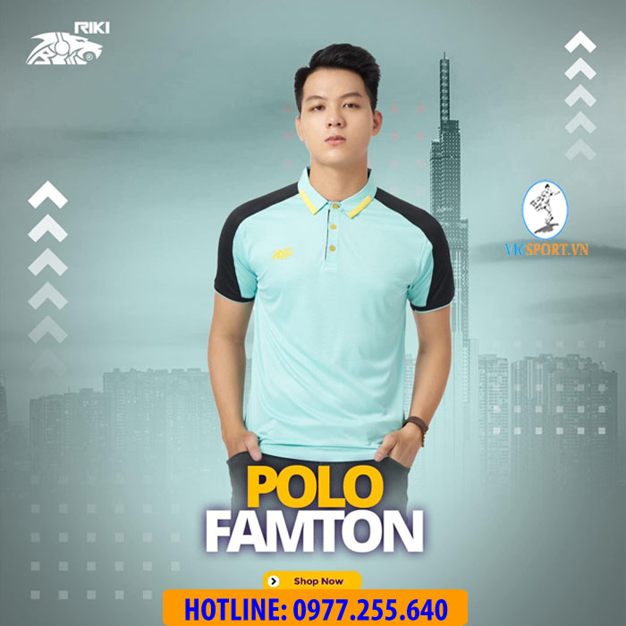 ÁO POLO FAMTOM MÀU XANH NGỌC NHẠT - Hình ảnh 7