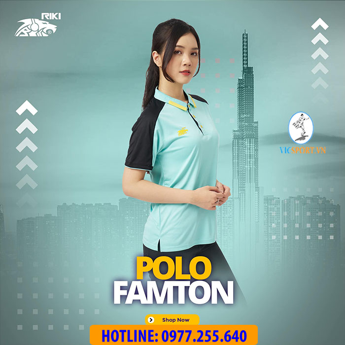 ÁO POLO FAMTOM MÀU XANH NGỌC NHẠT