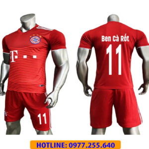 ÁO BAYERN ĐỎ SÂN NHÀ IN CHO KHÁCH