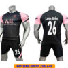 ÁO PSG ĐEN HỒNG IN CHO KHÁCH