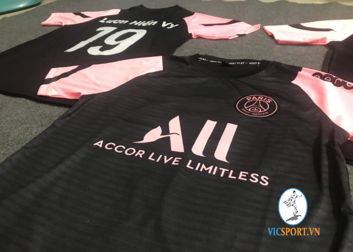 ÁO PSG ĐEN HỒNG IN CHO KHÁCH - Hình ảnh 4