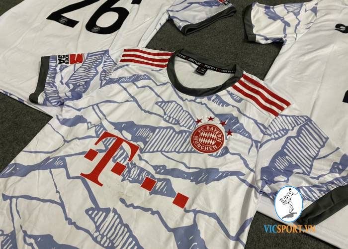 ÁO BAYERN TRẮNG IN CHO KHÁCH - Hình ảnh 5