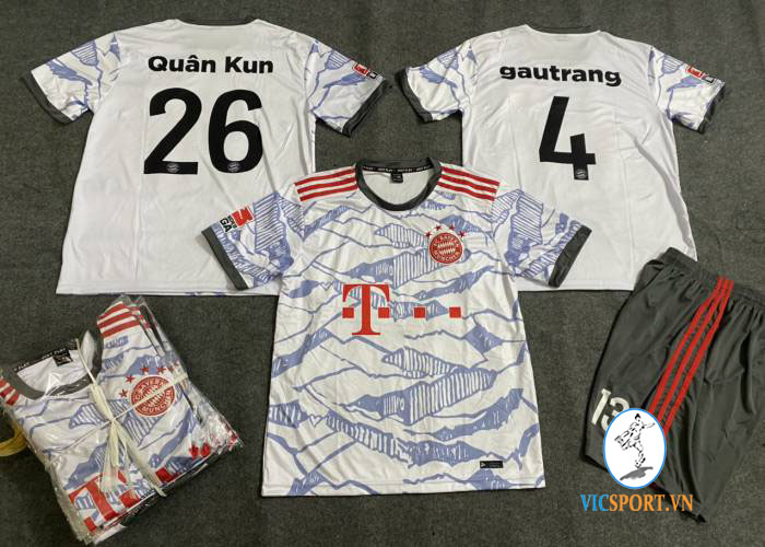 ÁO BAYERN TRẮNG IN CHO KHÁCH - Hình ảnh 6