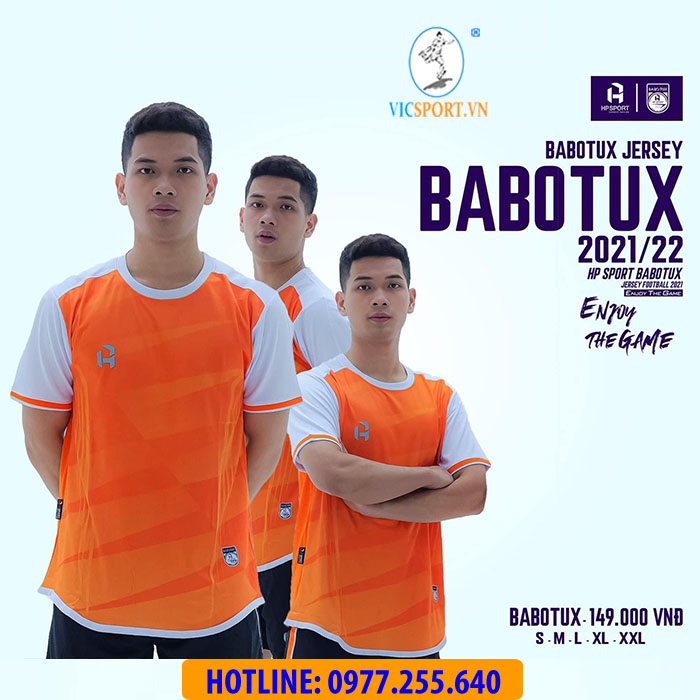 ÁO ĐÁ BANH BABOTUX MÀU CAM
