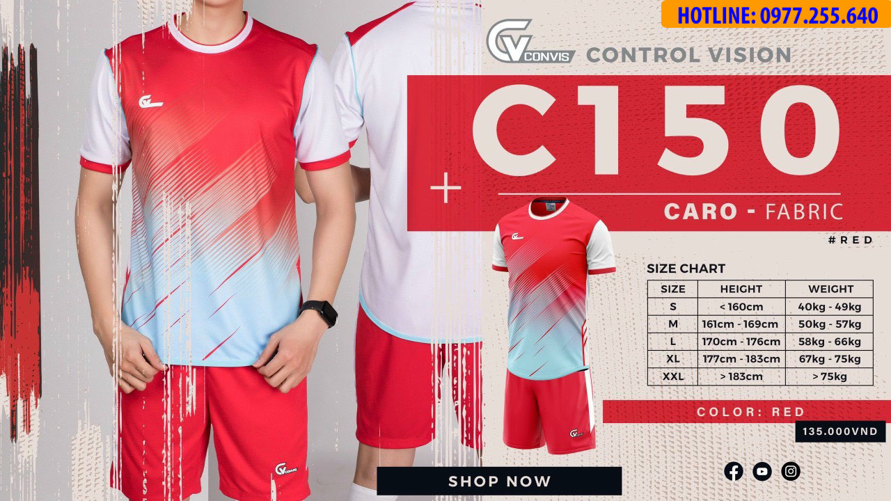 Áo đá banh không logo CV C150 - Hình ảnh 6