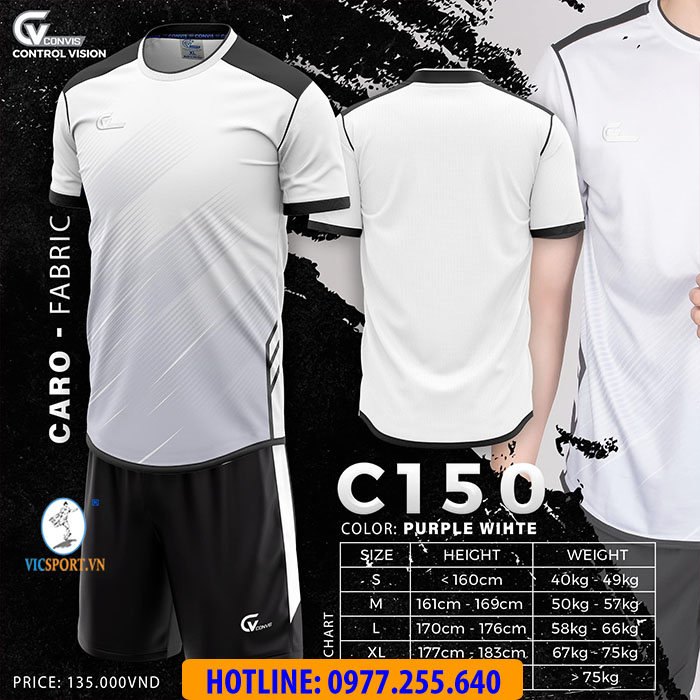 Áo đá banh không logo CV C150 - Hình ảnh 3