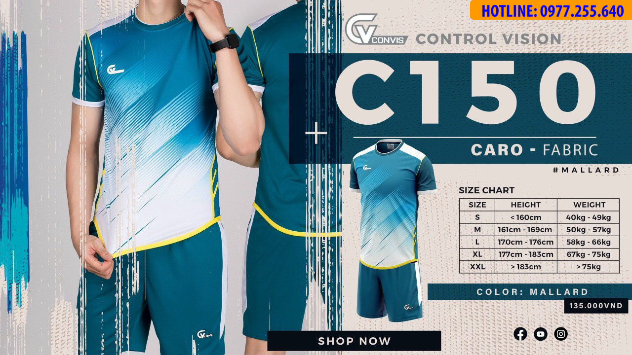 Áo đá banh không logo CV C150 - Hình ảnh 7