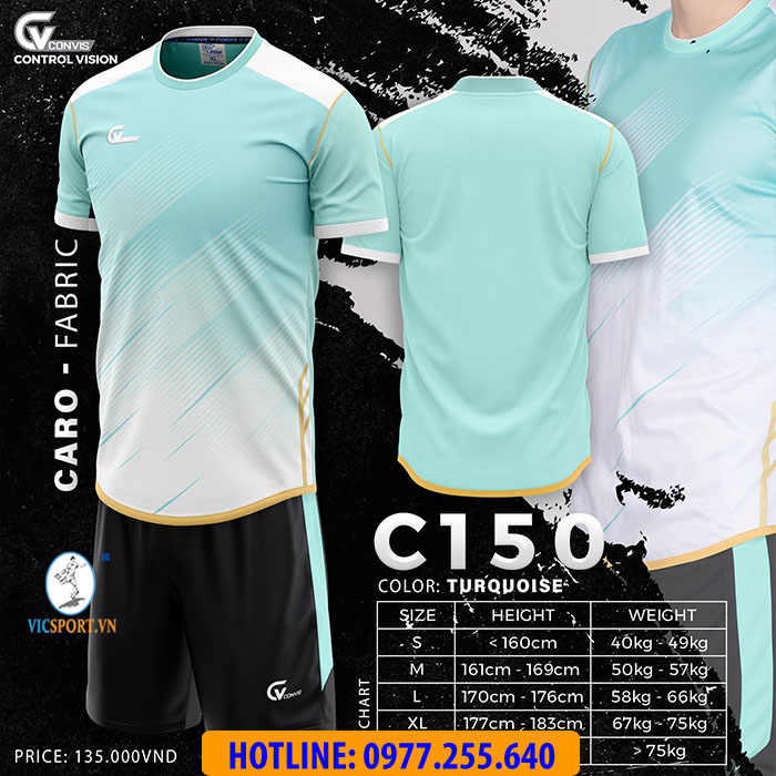 Áo đá banh không logo CV C150 - Hình ảnh 4