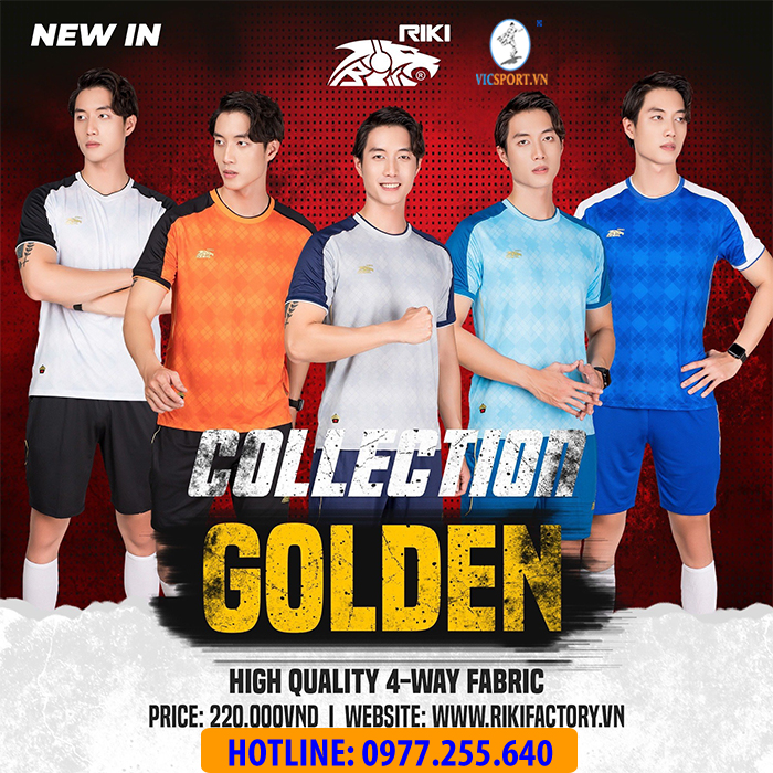 ÁO ĐÁ BANH GOLDEN MÀU CAM - Hình ảnh 4