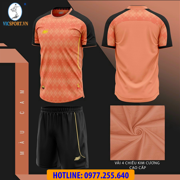 ÁO ĐÁ BANH GOLDEN MÀU CAM - Hình ảnh 2