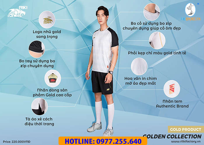 ÁO ĐÁ BANH GOLDEN MÀU TRẮNG - Hình ảnh 5
