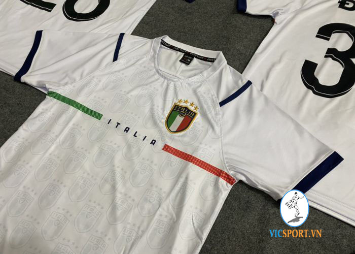 ÁO ĐỘI TUYỂN ITALIA TRẮNG IN CHO KHÁCH - Hình ảnh 4