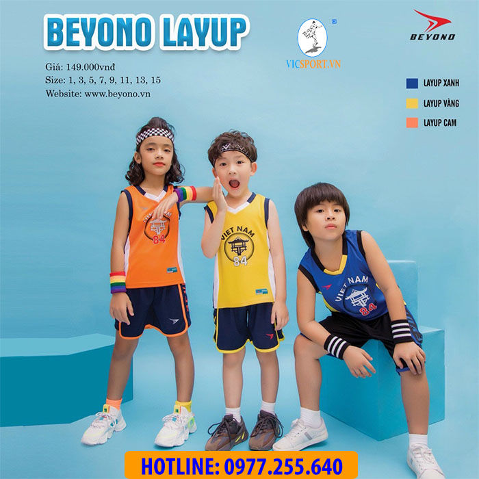 BỘ THỂ THAO TRẺ EM BEYONO LAYUP MÀU CAM - Hình ảnh 3