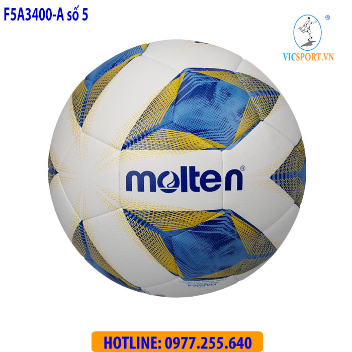 BÓNG ĐÁ MOLTEN F5A3400-A SỐ 5 MÀU TRẮNG