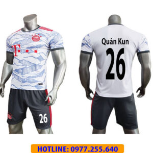 ÁO BAYERN TRẮNG IN CHO KHÁCH