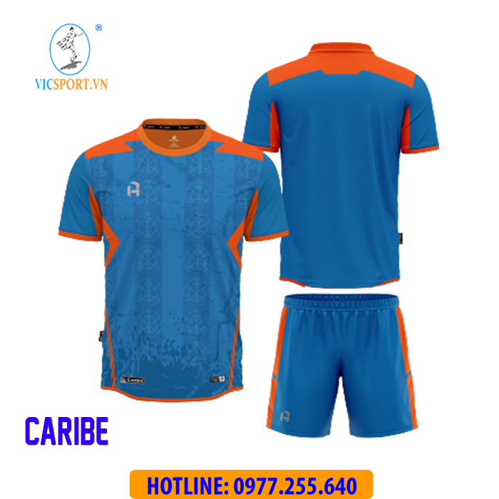 ÁO ĐÁ BANH CARIBE MÀU XANH DA