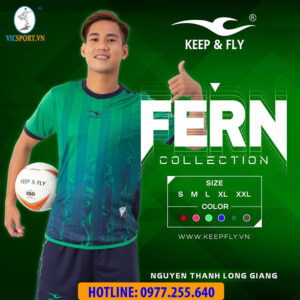 ÁO ĐÁ BANH FERN MÀU XANH ĐEN