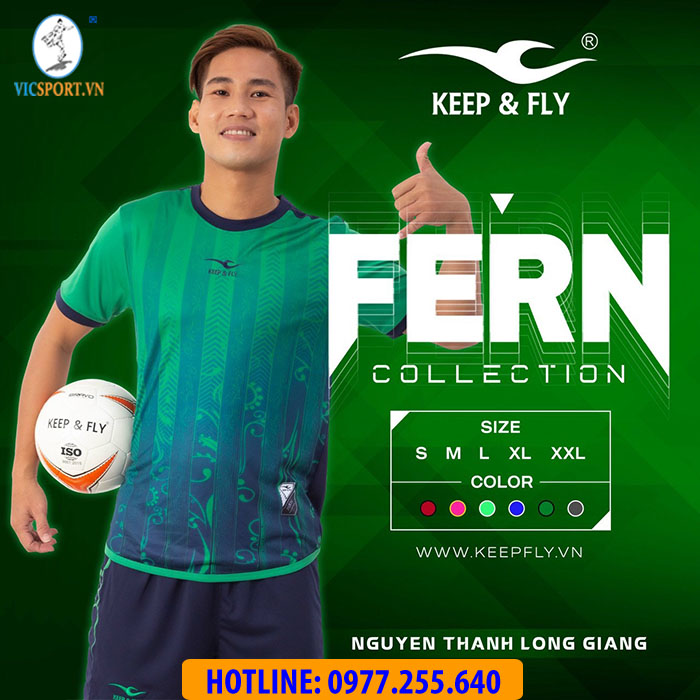 ÁO ĐÁ BANH FERN MÀU XANH ĐEN