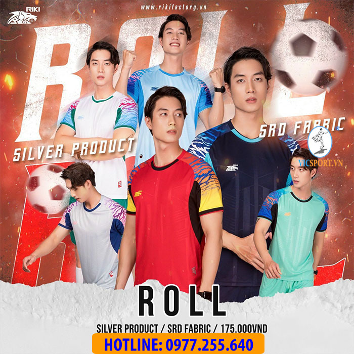 ÁO ĐÁ BANH RIKI ROLL MÀU TRẮNG - Hình ảnh 2