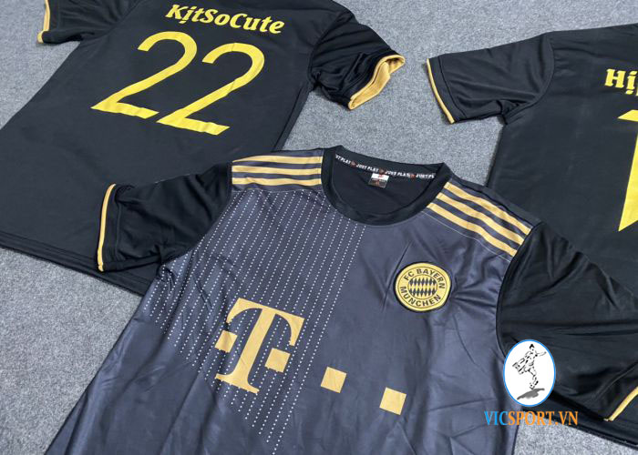 ÁO BAYERN ĐEN IN CHO KHÁCH CỰC ĐẸP - Hình ảnh 5