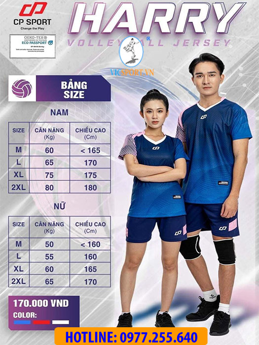 Bộ Bóng Chuyền Harry Màu Xanh Dương - Hình ảnh 5