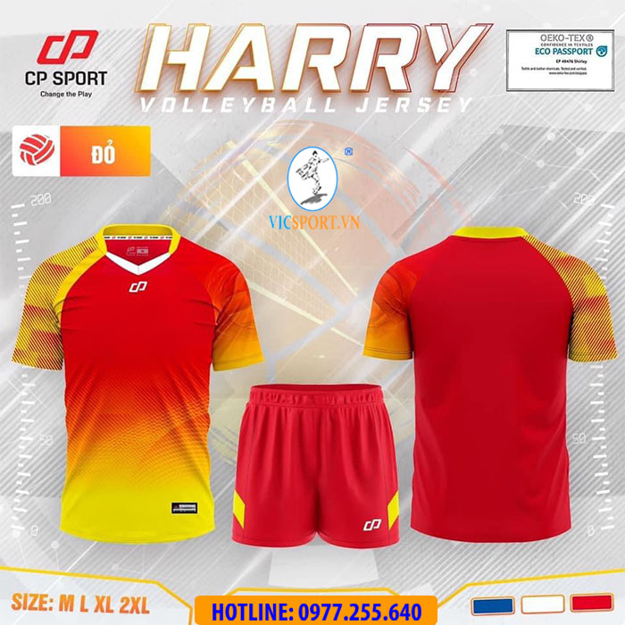 Bộ Bóng Chuyền Harry Màu Đỏ - Hình ảnh 2