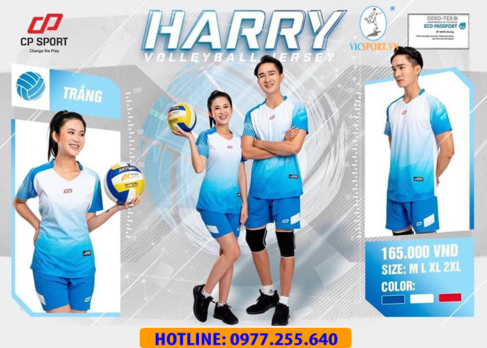 Bộ Bóng Chuyền Harry Màu Trắng