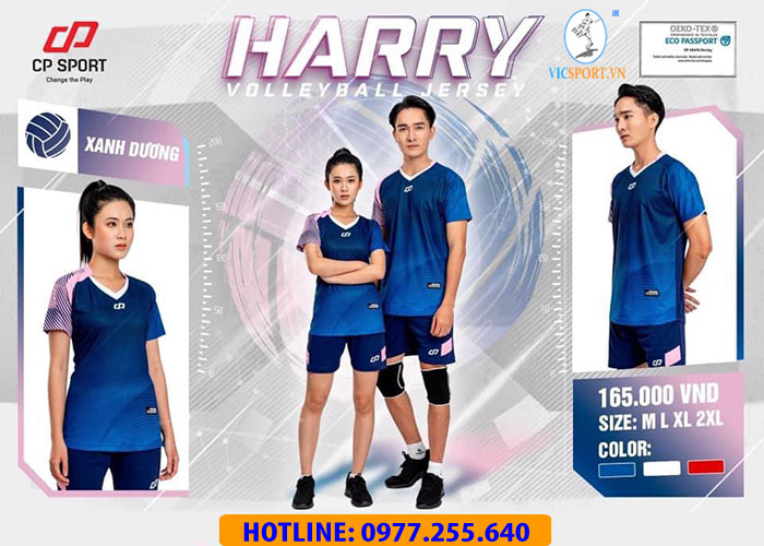 Bộ Bóng Chuyền Harry Màu Xanh Dương