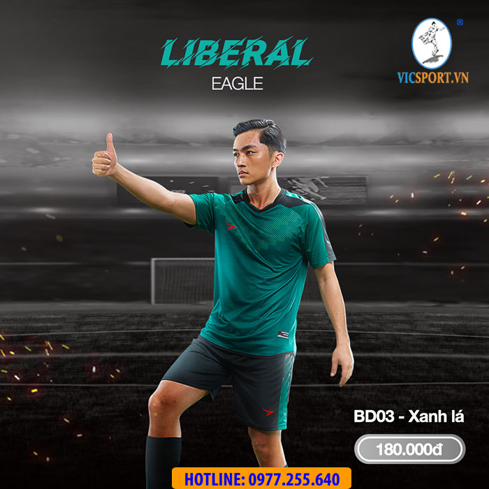 Áo Đá Banh Beyono Eagle Xanh Lá